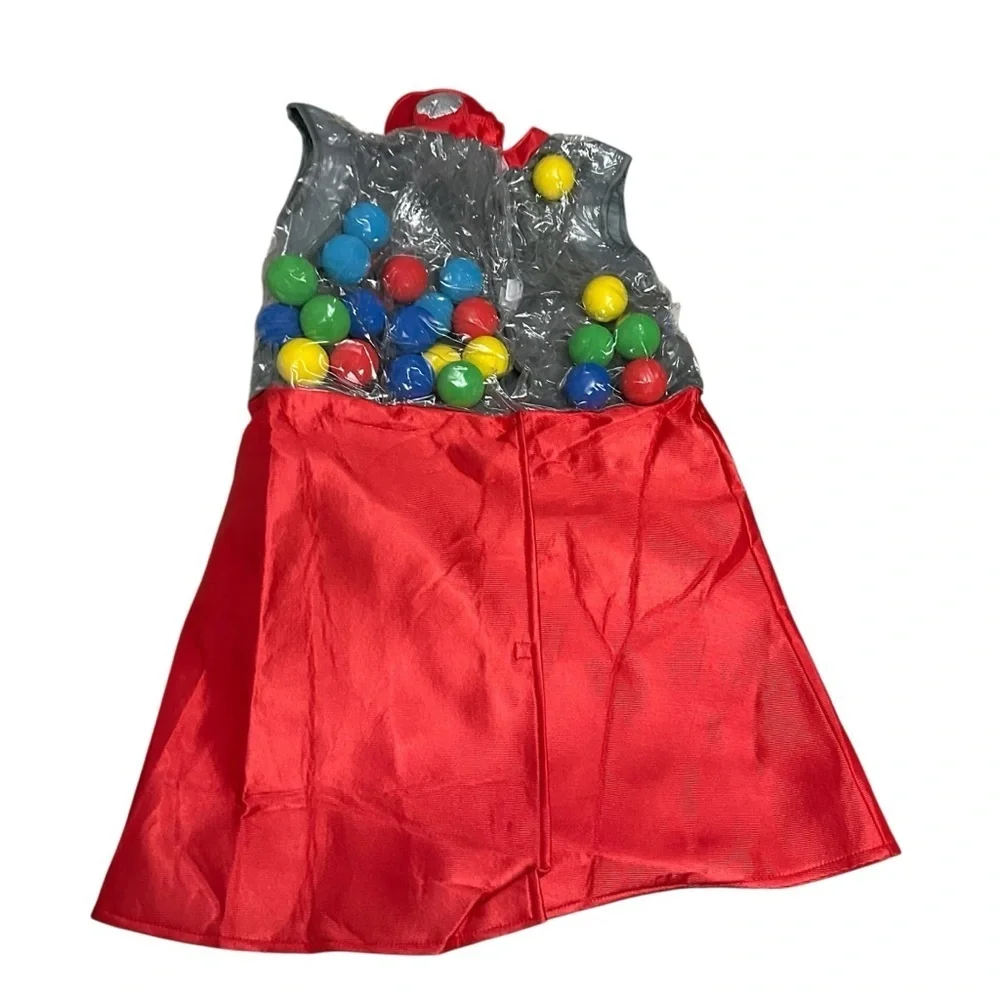 Kids Gumball Machine Costume with Silver Accents
